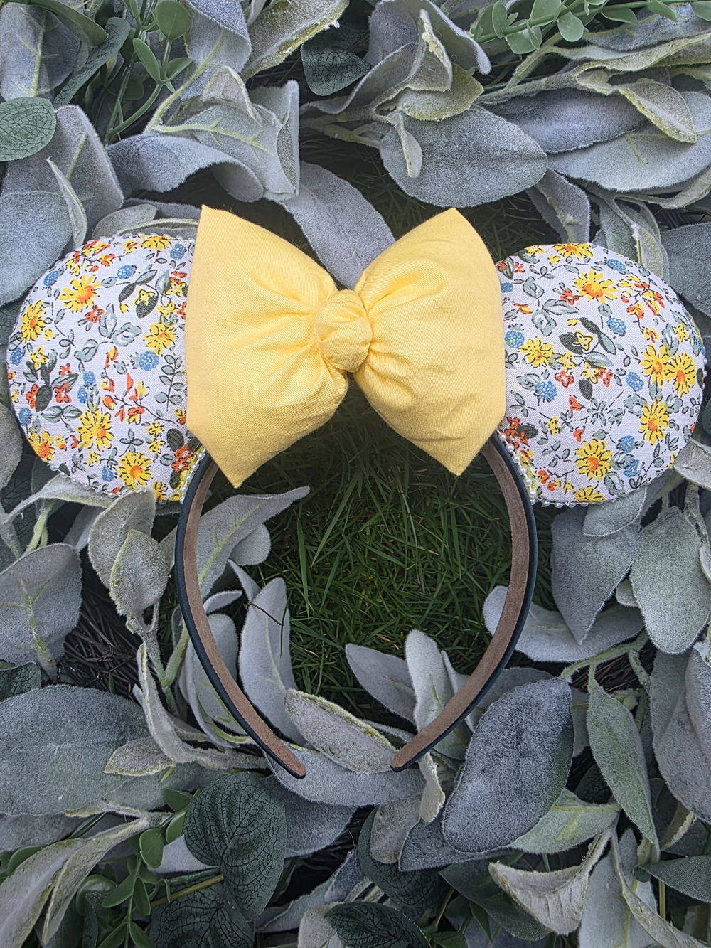 Disney Inspired Floral Minnie Ears Headband